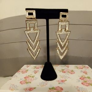 3 " Gold Plated Earings / Rose Gold